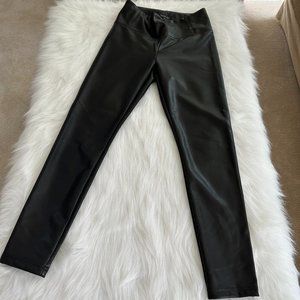 Rachel Zoe Black Faux Leather Leggings Womens Size 4 Style #D3439